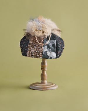 【新品・未使用品】CIRQUTURE 猫耳パール付きキャップ 黒 新品・未使用品】CIRQUTURE 猫耳パール付きキャップ 黒