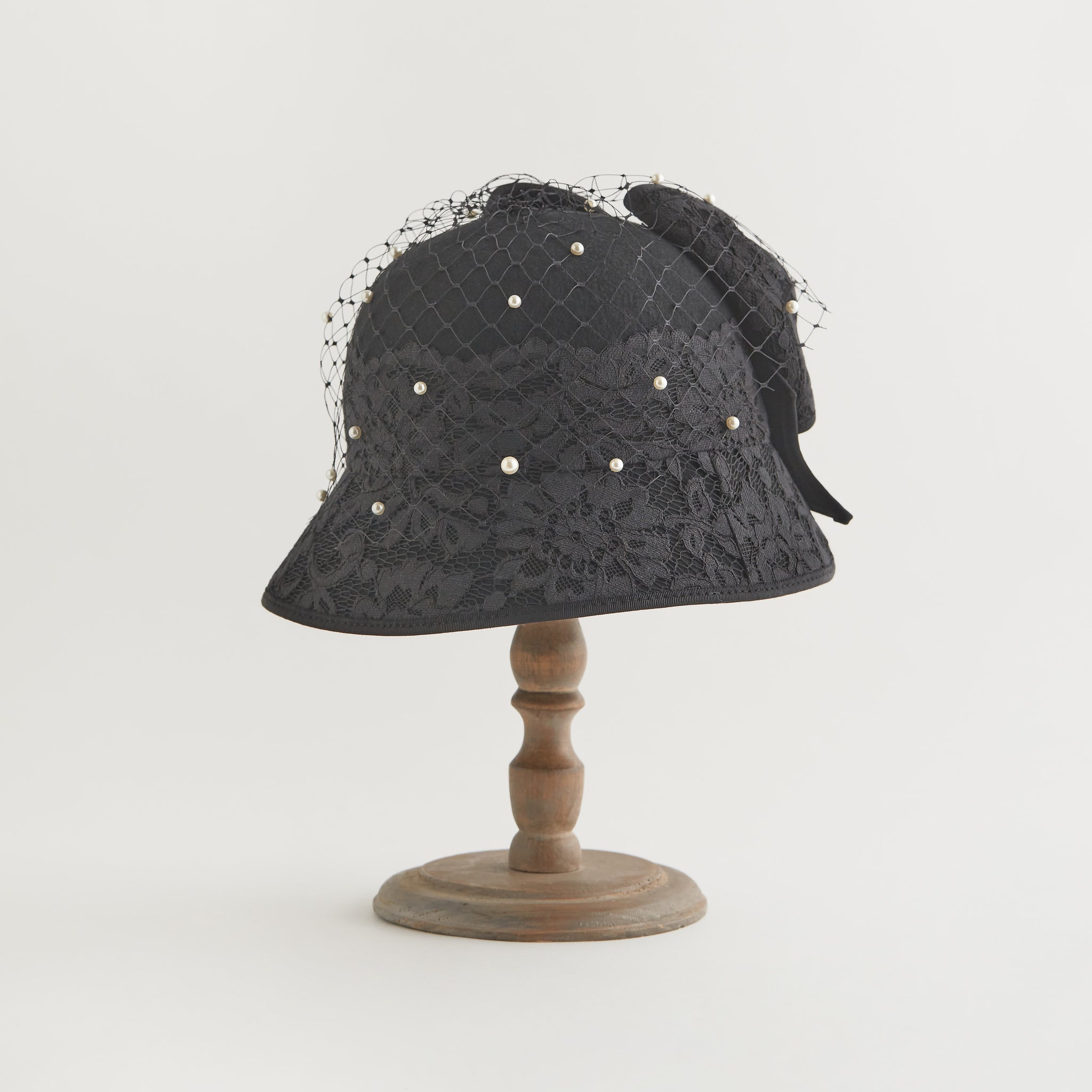 【新品・未使用品】CIRQUTURE 猫耳パール付きキャップ 黒 レディース】COTTON SILK ELASTIC BACK 6PANEL CAP | KIJIMA